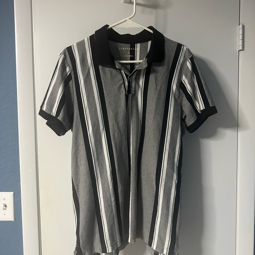 AERO Striped Polo
